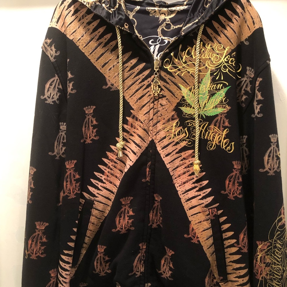 Christian Audigier Zip Up Sweater
